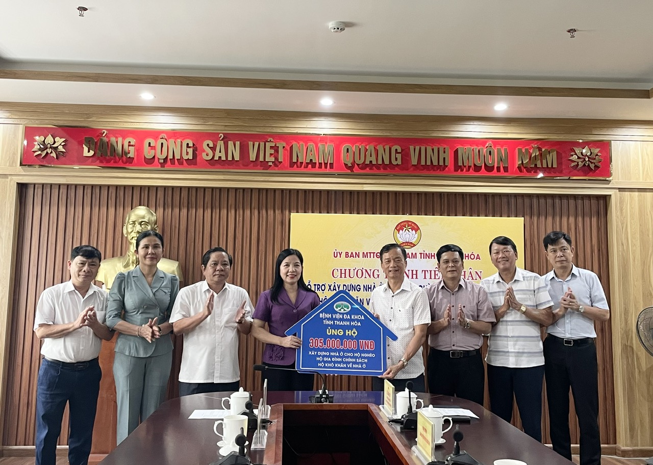 Bệnh viện Đa khoa tỉnh Thanh Hóa hỗ trợ xây dựng nhà ở cho hộ nghèo, gia đình chính sách, hộ còn khó khăn về nhà ở