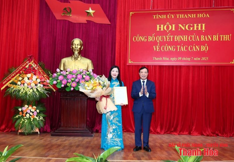 Đồng chí Phạm Thị Thanh Thủy giữ chức Chủ nhiệm Ủy ban Kiểm tra Tỉnh ủy Thanh Hóa