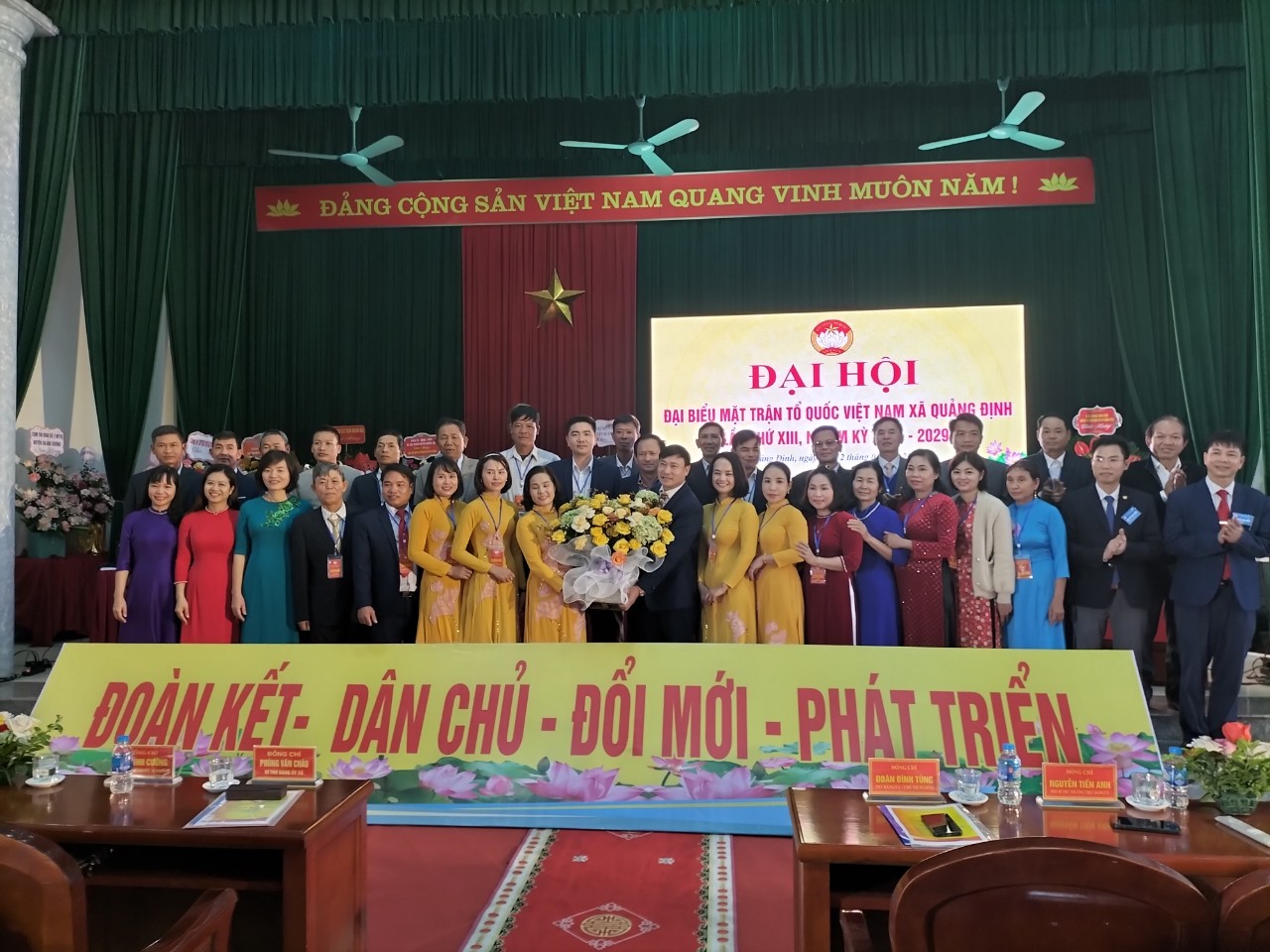 Quảng Xương: Đại hội điểm Đại hội đại biểu MTTQ xã Quảng Định lần thứ XIII, nhiệm kỳ 2024-2029 thành công tốt đẹp